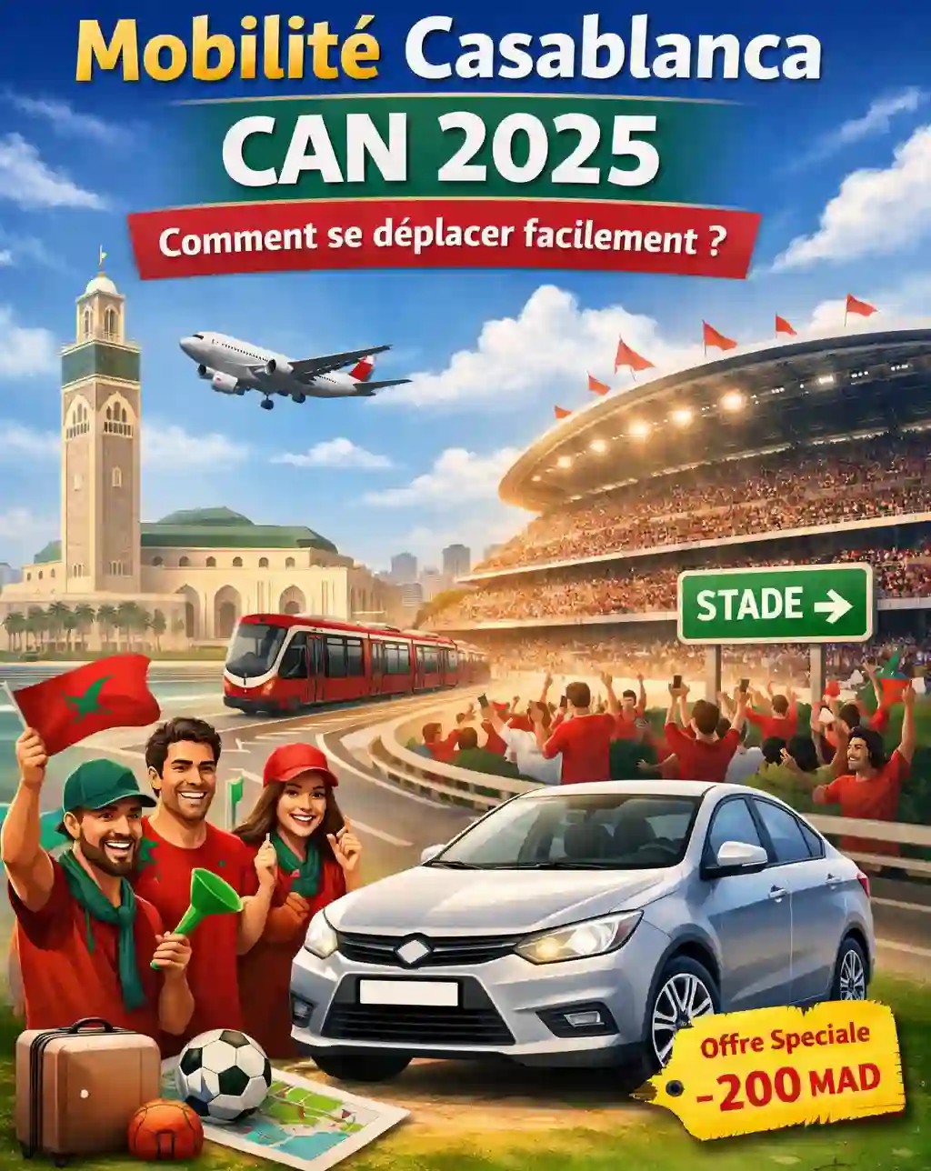 Location voiture Casablanca CAN 2025