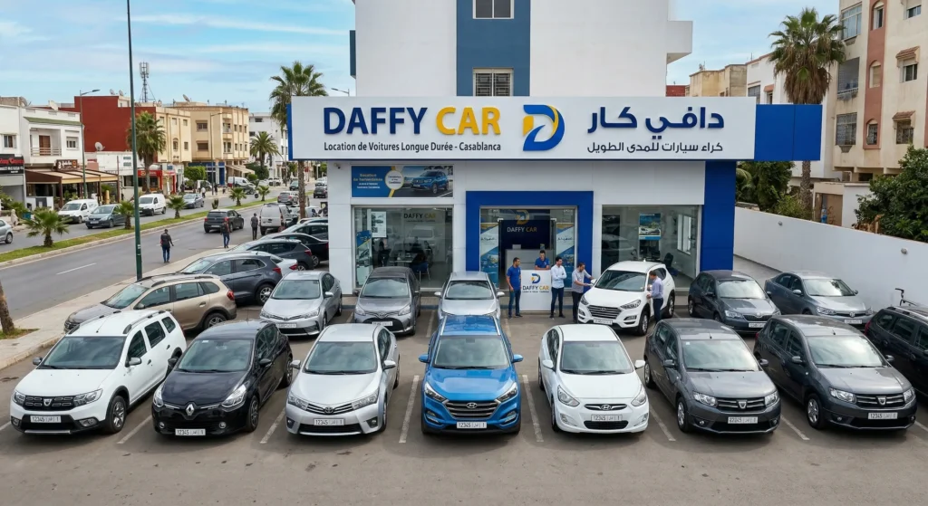 Flotte de location voiture longue durée Casablanca - Daffy Car