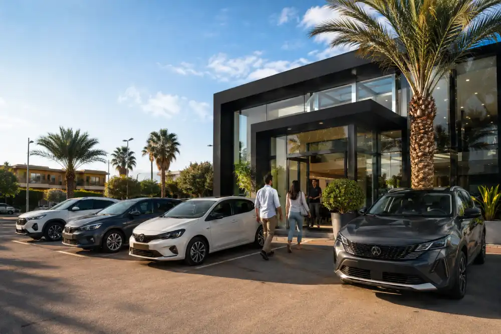 Façade agence DaffyCar Casablanca